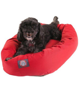24" Red Bagel Bed By Majestic Pet Products