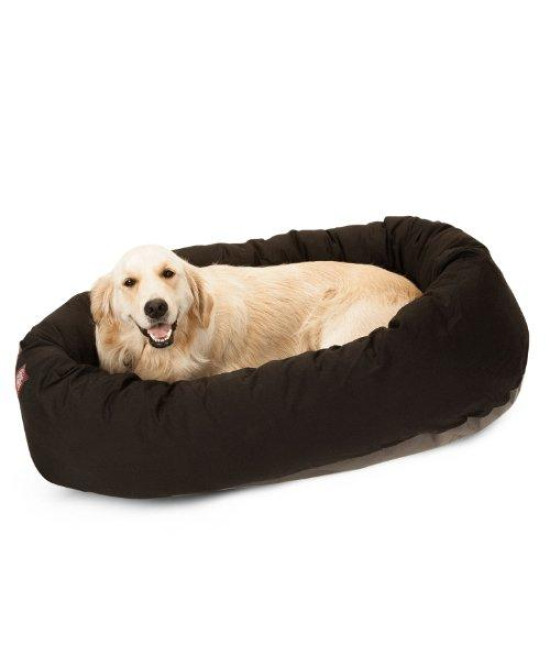 40" Black Bagel Bed By Majestic Pet Products