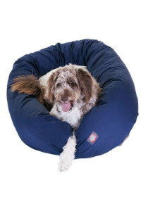 52" Blue & Sherpa Bagel Bed By Majestic Pet Products