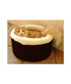 16" Black Cat Cuddler Pet Bed By Majestic Pet Products