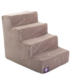 4 Step Stone Suede Pet Stairs By Majestic Pet Products