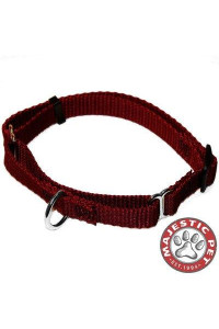 14in - 20in Martingale Burgundy, 40 - 120 lbs Dog By Majestic Pet Products