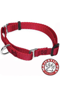 14in - 20in Martingale Red, 40 - 120 lbs Dog By Majestic Pet Products