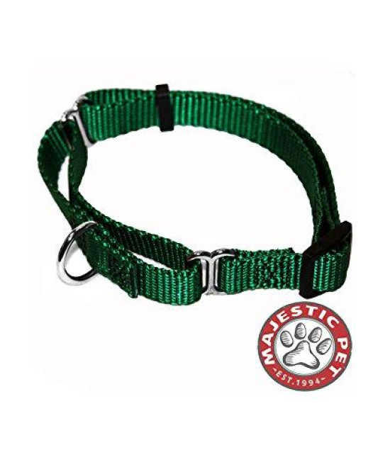 10in - 16in Martingale Green, 10 - 45 lbs Dog By Majestic Pet Products