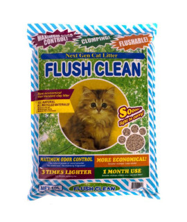 Flush Clean Cat Litter (One 6 lb.bag)