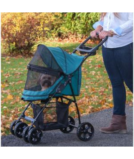 Happy Trails Lite NO-ZIP Pet Stroller, PINE GREEN