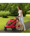 EXCURSION NO-ZIP PET STROLLER, CANDY RED