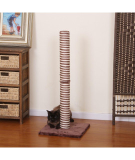 PetPals Candlelight - Burgundy and Sisal Scratching Post