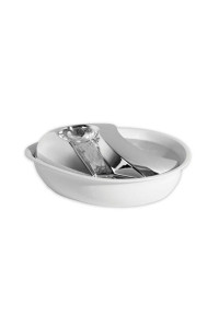 RAINDROP - Stainless Steel/Plastic Fountain WHITE 60 oz. (Pack of: 4)