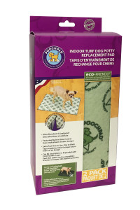 Indoor Turf Dog Potty Replacement Pad Connectable 16" x 24" 2-Pack