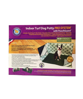 Indoor Turf Dog Potty PRO System w/ PoochGuard Connectable 16" x 24"