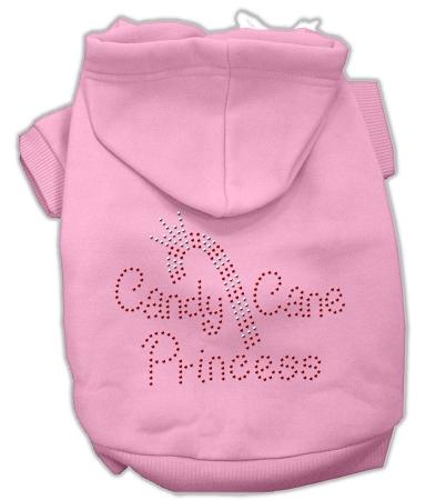 Candy Cane Princess Dog Hoodie Pink/Extra Small