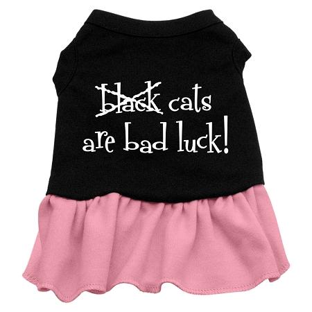 Black Cats are Bad Luck Dress - Red Med
