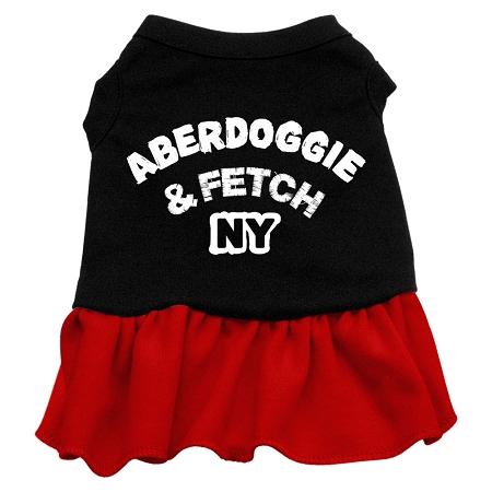 Aberdoggie NY Dog Dress - Red XS