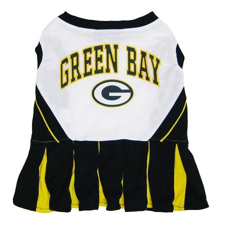 Green Bay Packers NFL Dog Cheerleader Outfit - Small
