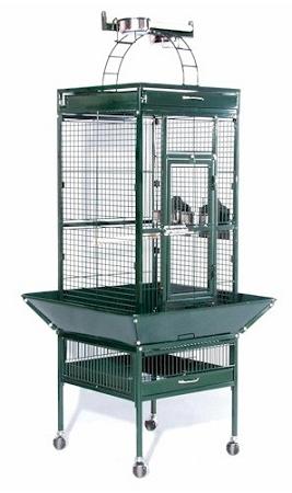 Small Wrought Iron Select Bird Cage - Black