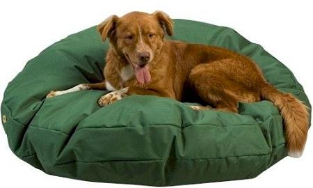 Waterproof Lounger Pet Bed - Round / Small / Hazelnut