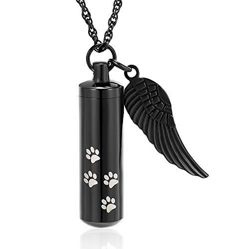 Pet Urn Necklace Cremation Urn Necklace Metal Urn Necklace Memorial Pet Ash Pendant Jewelry Dog Ashes Keepsake Locket