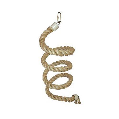 Small Sisal Rope Boing Bird Toy with Bell HB564