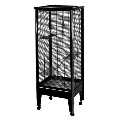Medium - 4 Level Small Animal Cage on Casters SA2420H PL/BK