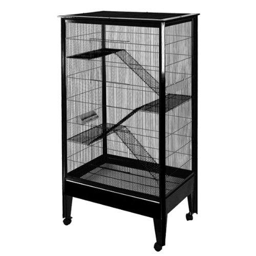 Large - 4 Level Small Animal Cage on Casters SA3221H PL/BK