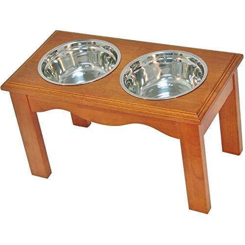 Crown Pet Diner, Large size, with Chestnut Finish