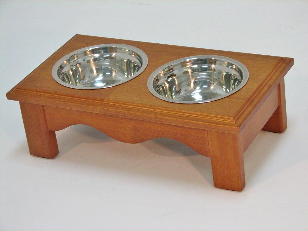 Crown Pet Diner, Small size, with Chestnut Finish