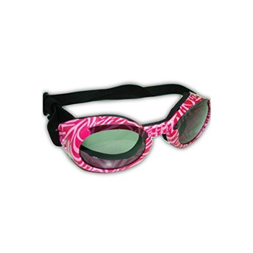 Doggles Ils Medium Pink Zebra Frame / Smoke Lens