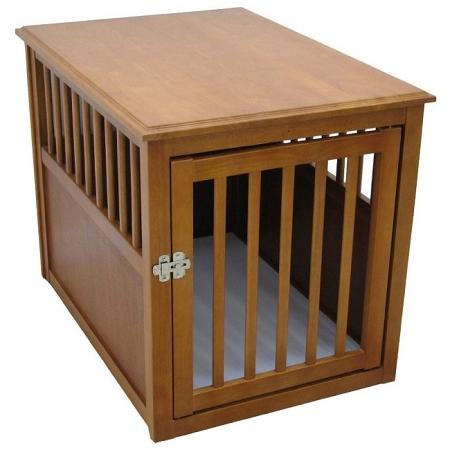 Dog Crate Table - Medium/Mahogany