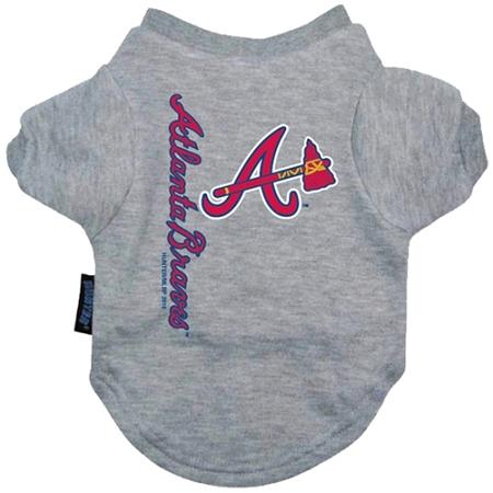 Atlanta Braves Dog Tee Shirt - Small