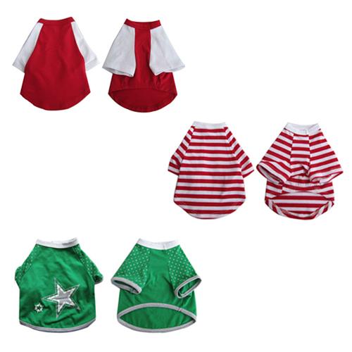Pretty Pet Apparel with Sleeves Asst 6 (set of 3)