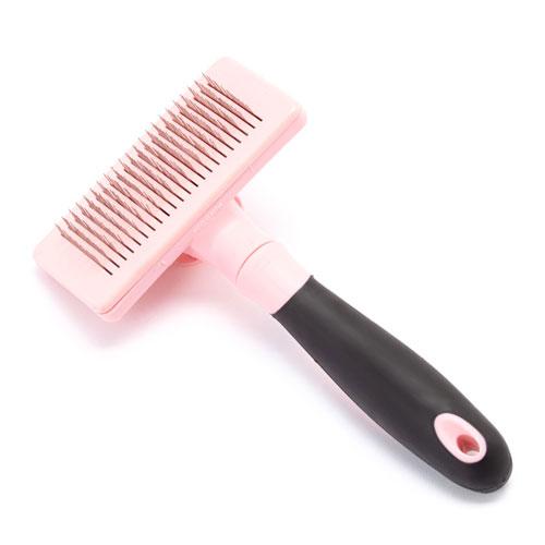 Iconic Pet - Self-cleaning Brush - Pink
