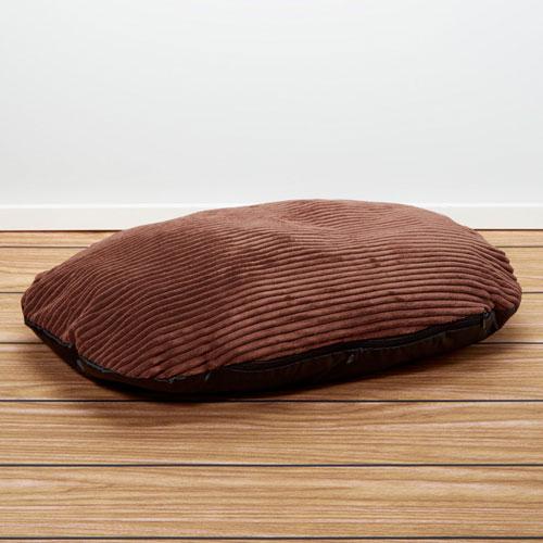 Iconic Pet - Luxury Corduroy Pet Bed/Pillow - Cocoa - XXlarge