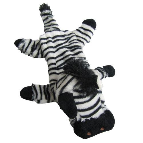 Iconic Pet - Zebra Bottle Fill Wild Animal Dog Toy - 15 Inch