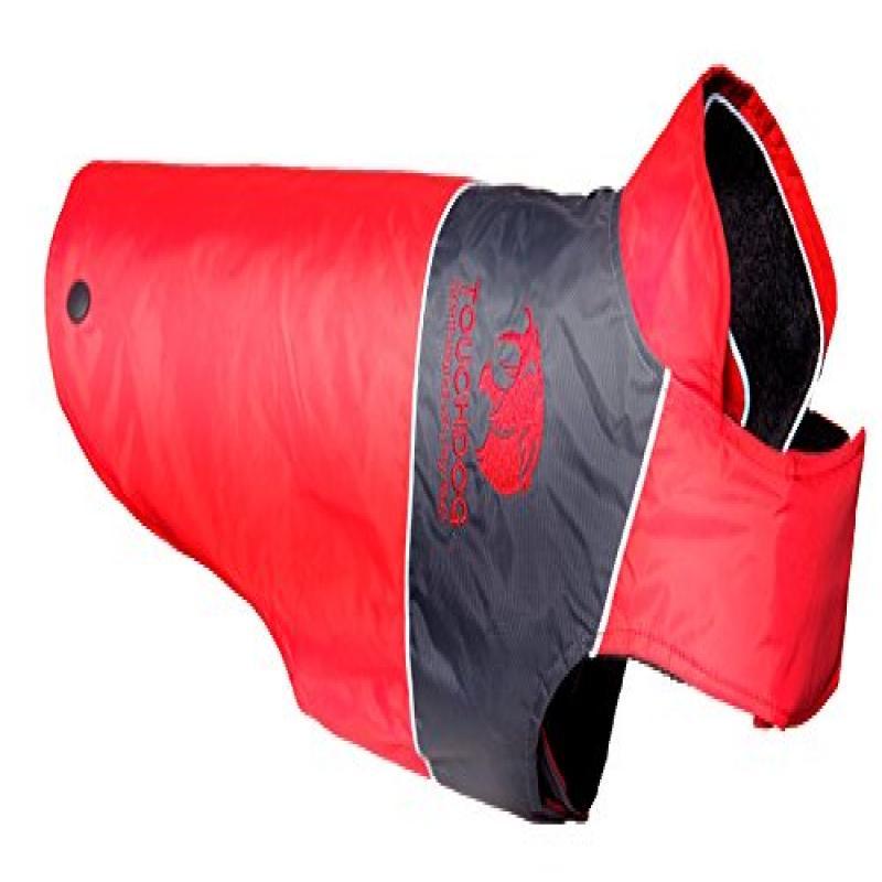 Touchdog Lightening-Shield Waterproof 2-In-1 Convertible Dog Jacket W/ Blackshark Technology
