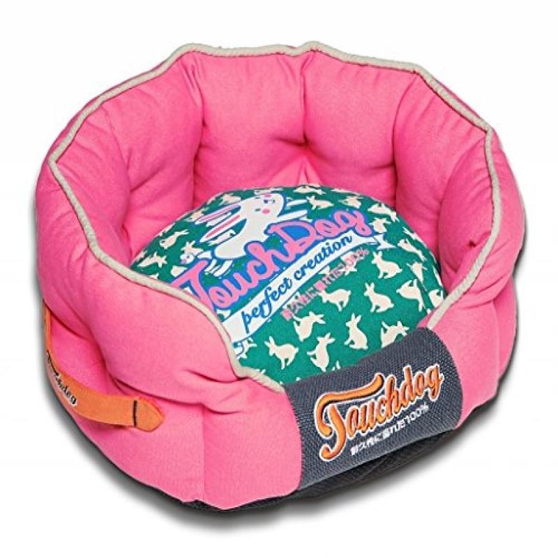 Touchdog Rabbit-Spotted Premium Rounded Dog Bed