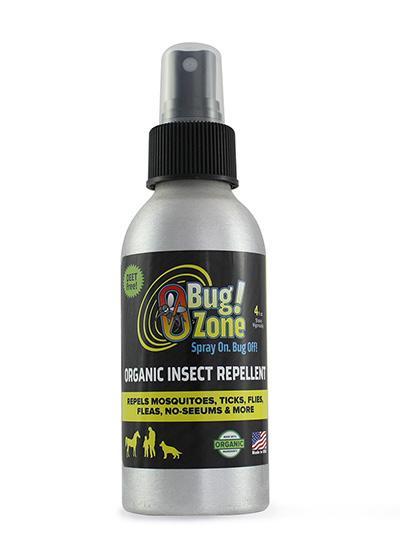 0Bug! Zone ORGANIC INSECT REPELLENT SPRAY 4OZ (PEOPLE, HORSES, DOGS)