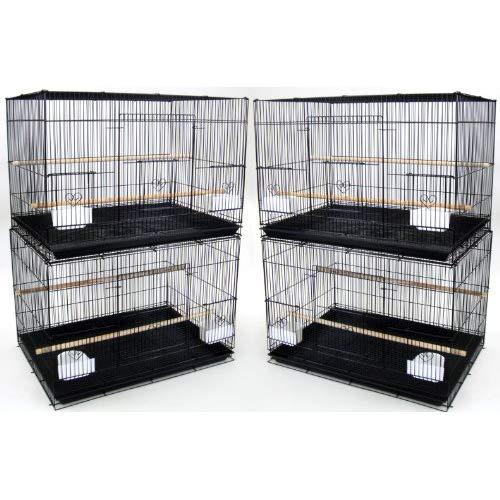 Lot of 4 Medium Breeding Cages, Black