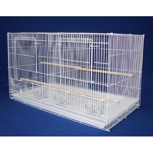 Lot of 6 Small Breeding Cages with Divider, White