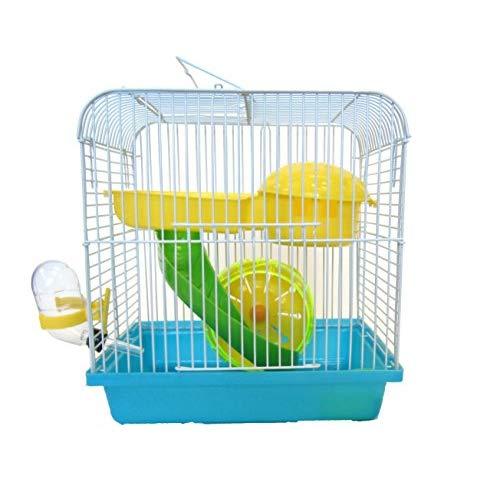 H157BL Dwarf Hamster, Mice Cage, with Accessories, Blue
