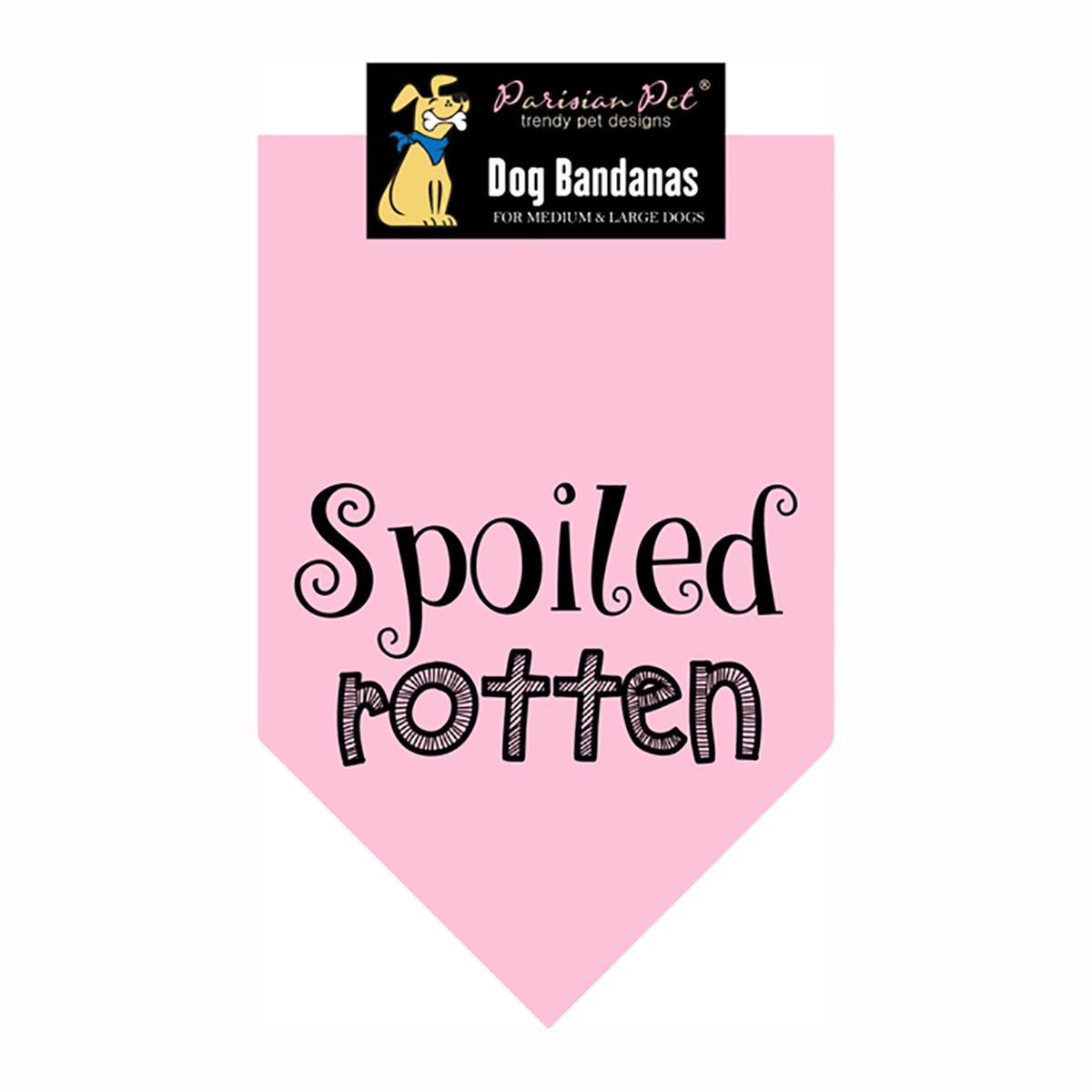 Spoiled Rotten Dog Bandana - Pink