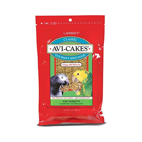 Lafeber Classic Avi-Cakes Pet Bird Food, Made with Non-GMO and Human-Grade Ingredients, for Parrots, 12 oz