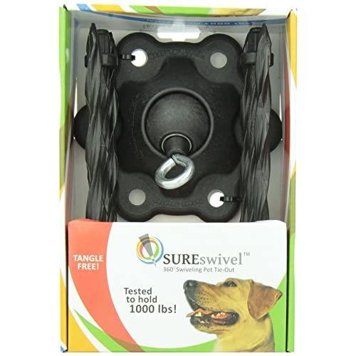 SUREswivel 360 degree Swiveling Pet Tie-Out, Made in the USA