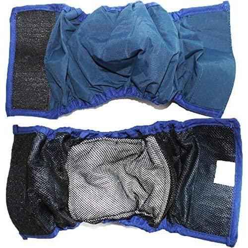 FunnyDogClothes Dog Diaper for Male Belly Band Waterproof and Padded Lining Reusable Washable for Small and Big Large Dogs 1pcs (XXL - Waist 18