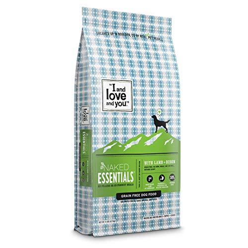 I and love and you Naked Essentials Dry Dog Food - Natural Grain Free Kibble, Lamb + Bison, 11-Pound Bag