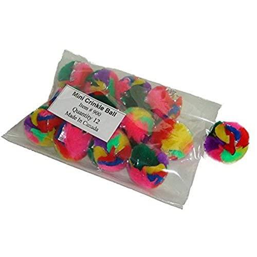 Cancor Innovations 900B Mini Crinkle Ball Cat Toy (12 Pack)