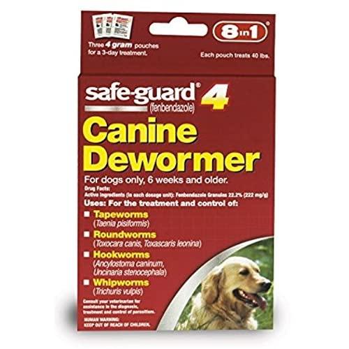 Dog Dewormer Canine 8in1 Safe Guard Safeguard Dogs Large Puppies Pet Wormer 4gr