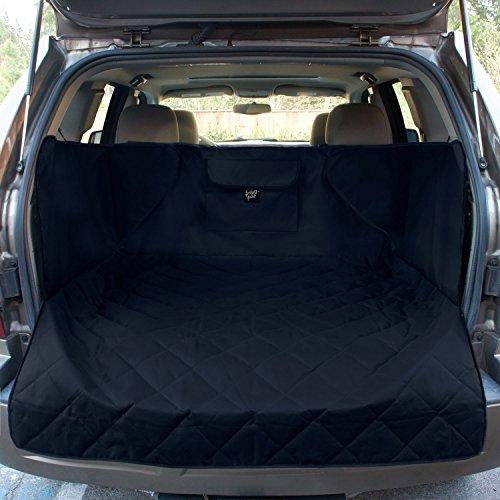 FrontPet Extra Wide Quilted Dog Cargo Cover for SUV Universal Fit for Any Animal. Durable Liner Covers and Protects Your Vehicle, Extended Width, Black