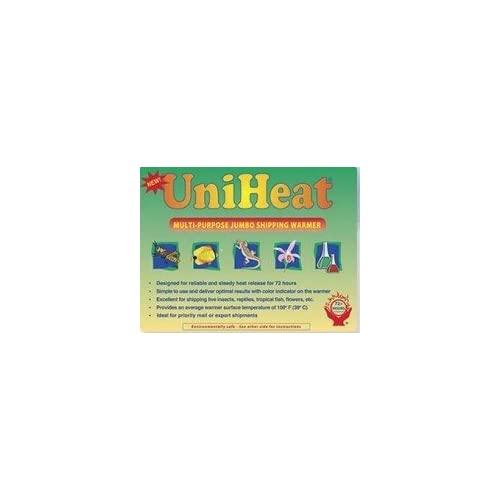 Multi-purpose jumbo 72-hour Uniheat Heat Pack for Cold Weather Shipping Plants, Live Insects, Reptiles, Tropical Fish and other temperature sensitive products. Protect products from cold weather. 5 PK