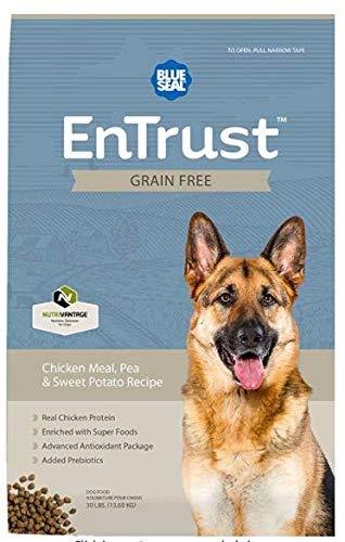 ENTRUST Grain Free Chicken Meal, Pea & Sweet Potato Recipe Premium Dog Food - 30lb Bag
